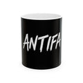 Antifa Logo Ceramic Mug - Political Activism Coffee Cup (11oz, 15oz)